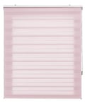 Blindecor Store Enrouleur sur Mesure Nuit et Jour - Polyester - Rose - 80 x 180 cm (Largeur x Hauteur) - Dimensions du Tissu 77 x 175 cm - Store de Nuit et Jour