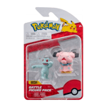 Pokemon Battle Figure 2 Pack Machop & Snubbull Brand New