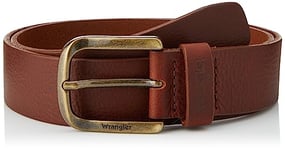 Wrangler Men's Full Grain Belt, Cognac, 100 cm