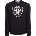 New Era Men's Team Logo Crew Oakland Raiders Sweatshirt, Black, M UK