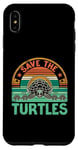 Coque pour iPhone XS Max Save The Turtles, animal marin et amoureux des tortues de mer