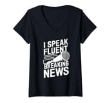 Womens Anchorman Journalist Broadcast - News Anchorman V-Neck T-Shirt