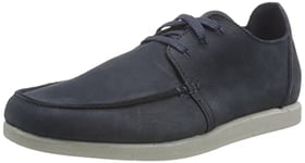 Clarks Homme ShacreLite Low Basket, Nubuck Bleu Marine, 40 EU