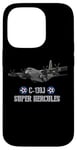 Coque pour iPhone 14 Pro Avion de transport militaire américain C-130J