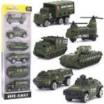 Militärfordon Mini fickstorlek, 6-pack