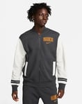 Nike Veste Homme Sportswear Rétro Polaire Varsity Veste - 070 (Grey/ Or)