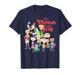 Disney Phineas And Ferb The Group Logo T-Shirt