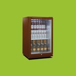 Drinks Fridge Husky C1H-900-BN-UK-HU 133 Litres Brown With Glass Door (00001)