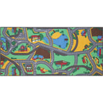 AWE - Tapis de jeu circuit - Playtime - 95 cm x 200 cm - Multicolor