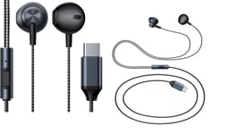 USB C Headphones with Mic & Volume Control Compatible with iPhone & Galaxy