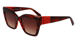 Lunettes de Soleil LONGCHAMP LO762S 607 STRIPED RED 52/20/140 Femme