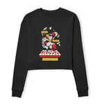 X-Men Colossus Bio Women's Cropped Sweatshirt - Black - M