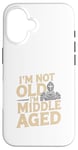 Coque pour iPhone 16 Je ne suis pas vieux, je suis d'âge mûr, drôle, médiéval, Ren Faire Knight