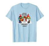 Minecraft Christmas Snow Golem Season Steve & Alex Shot T-Shirt