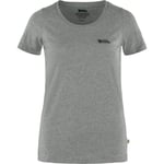 Fjällräven Womens Fjällräven Logo T-shirt (Grå (GREY-MELANGE/020-999) XX-small)