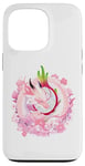 iPhone 13 Pro Dragon Fruit & Pink Dragon Big Bow New Year NYE ART ON BACK Case