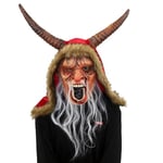 Joulun Krampus-naamio, Realistinen joulupukkinaamio Latex Xmas Costume Mask -pukujuhlat