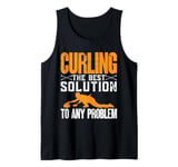 Curler Curling The Best Solution To Any Problem Tank Top