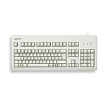 CHERRY G80-3000, Wired Mechanical Keyboard, French Layout (AZERTY ), USB-Connection, Robust, Programmable Keys,CHERRY MX BLACK Switches, Light Grey