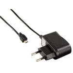 HAMA Lader 220V MicroUSB 1A Svart