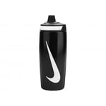 Nike Unisex Refuel Gripped Water Bottle (Black/White) - One Size