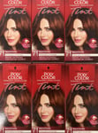 Schwarzkopf Poly Color Mahogany Permanent Hair Cream Colour Tint 71 Pack of 6