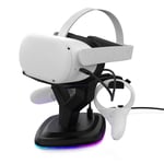 Base De Chargement Mains Libres 5.0v Pour Oculus Quest 2, Support De Chargeur De Réalité Virtuelle 101a