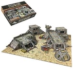 Battle Systems Sci-Fi Terrain - 28mm Modular 3D Space Terrain - Perfect for Wargaming and Roleplaying Tabletop Games - Full Colour Printed 3D 40K Multi Level Building Models (Outlands Core Set)