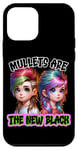 Coque pour iPhone 12 mini Les mulets sont les nouvelles vibrations modernes noires du mulet