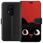 OnePlus 8 Pro Sort Lommebokdeksel Busig Katt