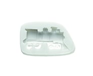 Silikomart 71.264.00.0096 Moule pour Pâte à Sucre SLK164 Train Silicone Blanc