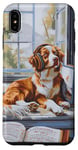 Coque pour iPhone XS Max Nova Scotia Retriever Toller Peinture chien amateur de musique