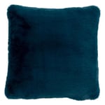 Coussin Imitation Fourrure "Cutie" 45x45cm Bleu