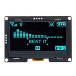 écran LCD OLED pour Ardu37UNO R3 C51",technologie SSD1309 2.4,7 broches éventuelles I/IIC I2C,interface série,2.42 pouces,128 pouces,"12864x64 - Type I2C interface blue