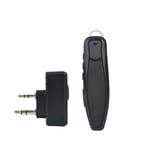 Walkie Talkie Trådlös Bluetooth PTT Headset Hörlurar Handsfree K-kontakt för Mikrofon Headset Adapter Black