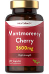 Montmorency Cherry Capsules 2400mg 200 Count Tart Cherry Extract Vegan Friendly