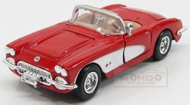 1:24 MOTORMAX Chevrolet Corvette Cabriolet 1959 Red White MTM73216R