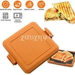 Microwave Toastie Maker Microwavable Sandwich Toasted Waffle Machine Easy Snack