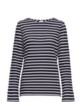 By Malene Birger Ellora T-shirts & Tops Long-sleeved Blå [Color: NIGHT SKY ][Sex: Women ][Sizes: XXS,XS ]