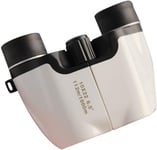 YUIOLIL Jumelles Pliantes compactes pour Enfants, Jumelles de Poche Télescope Télescope étanche pour l'observation des Oiseaux, Le Safari de Football, Le Camping et Les Voyages, etc. Couleur Blanche