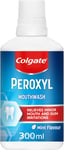 Colgate Peroxyl Mint Flavour Mouthwash, 300ml 300 ml (Pack of 1)