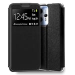 Cool Coque Flip Cover pour Motorola Moto G13 / G23 Uni Noir