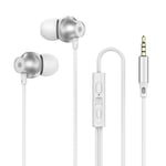 OLAF Type-C/3.5mm Casque Filaire In-Ear Écouteur Avec Micro Écouteurs Sport Casque Gamer Pour Smart Phones Xiaomi Huawei Écouteurs-Blanc-3.5mm