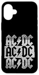 Coque pour iPhone 16 Plus AC/DC - Triple logo empilé vieilli