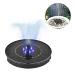 Kit D'arrosage De Fontaine Solaire À Led,Pompe À Eau Solaire,Cascade Subsn,Panneau Solaire Flottant,Fontaine D'eau Pour Jardin,Extérieur