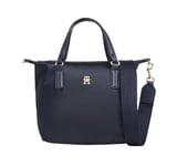 Tommy Hilfiger Cabas Sac Femme Poppy Small Tote Petit, Bleu (Space Blue), Taille Unique