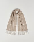 Piacenza Cashmere Cashmere/Silk Overcheck Scarf Beige