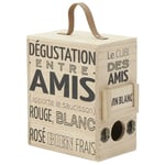 Mobilibrico - Boite à cubi 3L en bois naturel Apéro Range cubis