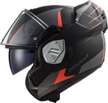 LS2, Casque modulable Moto ADVANT Codex Mat Black Titanium, XXL