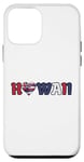 Coque pour iPhone 12 mini Rouge blanc et bleu Hawaï avec cœur drapeau hawaïen